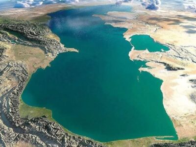 آب دریای خزر ۲ متر پایین رفت!