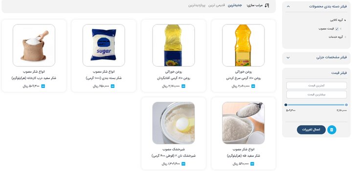 قیمت مصوب روغن، شکر و شیر خشک توسط سازمان حمایت اعلام شد قیمت مصوب روغن، شکر و شیر خشک توسط سازمان حمایت اعلام شد