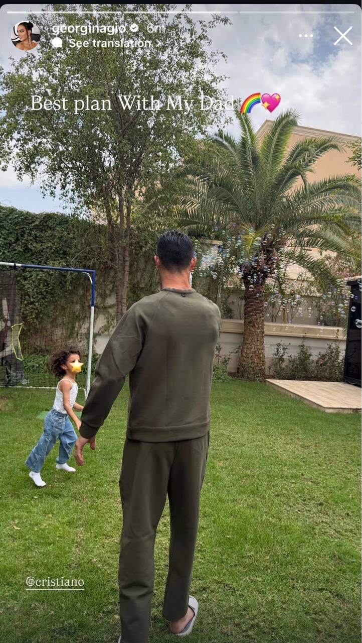 استوری متفاوت جورجینا از تفریحات کریستیانو رونالدو + عکس استوری متفاوت جورجینا از تفریحات کریستیانو رونالدو + عکس