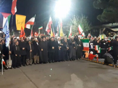 تداوم قیام شبانه مردم سلماس در حمایت از وطن