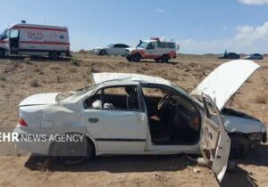 سقوط سمند از پل در محور دامغان – شاهرود؛ ۵ مصدوم راهی بیمارستان شدند