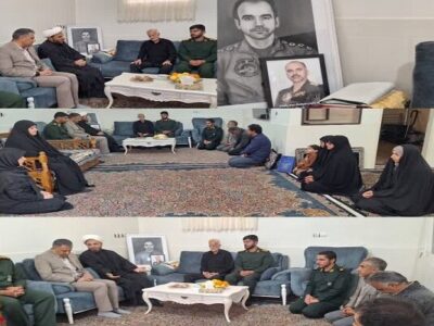 فرماندار معمولان با خانواده شهید «جواد پرویزی» دیدار کرد