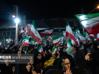 میدانداری مردم گرگان در شبهای همبستگی