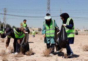 ورودی روستای زمانآباد اصفهان از زباله پاکسازی شد