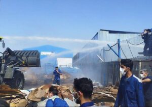 جزئیات آتشسوزی ضایعات کارخانه لوازم خانگی شاهین شهر