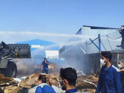 جزئیات آتشسوزی ضایعات کارخانه لوازم خانگی شاهین شهر