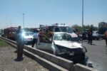 جزئیات تصادف زنجیرهای در اتوبان کرج – قزوین با ۵ مصدوم