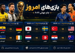 برنامه و زمان بازیهای امروز جام جهانی/امشب کدام مدعیان حذف میشوند؟