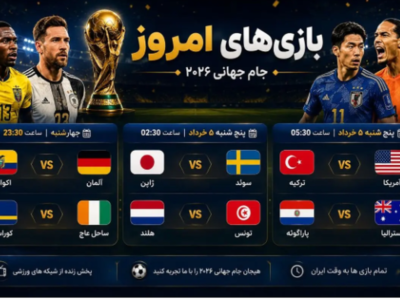برنامه و زمان بازیهای امروز جام جهانی/امشب کدام مدعیان حذف میشوند؟