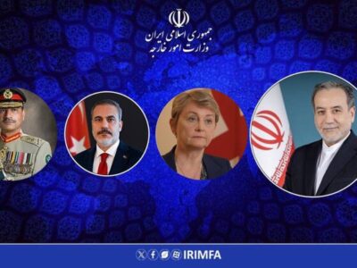 تماسهای عراقچی با وزرای خارجه انگلیس، ترکیه و فرمانده ارتش پاکستان