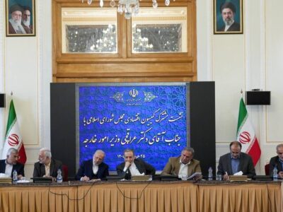دیدار اعضای کمیسیون اقتصادی و کمیته دیپلماسی اقتصادی مجلس با عراقچی
