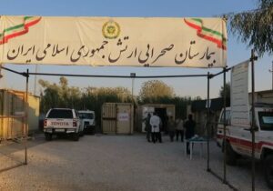 برپایی بیمارستان صحرایی نیروی زمینی ارتش در مرز خسروی